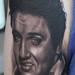 Black and Gray Elvis Portrait Tattoo Tattoo Design Thumbnail
